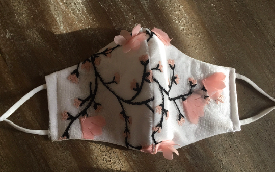 Cherry Blossom Couture Face Mask