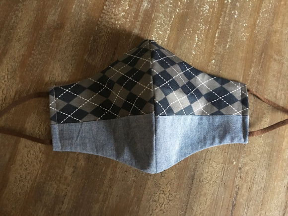 Argyle Face Mask (2 Style Options)