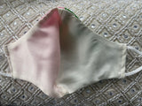 Pink W/Green Bow Cotton Face Mask