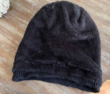 Designer Inspired Beanie Hat - Black