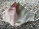 Pink Green Cotton Face Mask